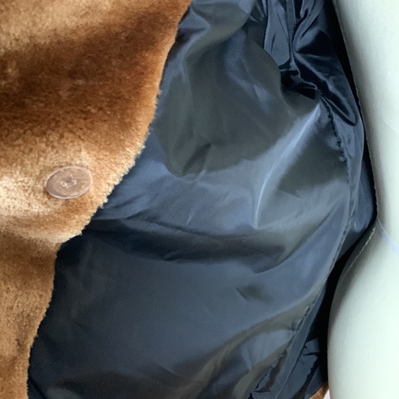 Wild Fable Faux Fur Gold Plush Coat Size Large - Picture 9 of 11
